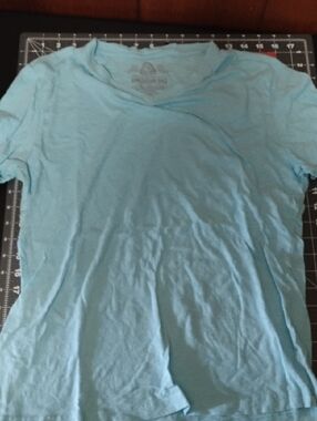 American Rag Pale Blue V‑Neck Tee